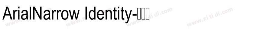ArialNarrow Identity字体转换